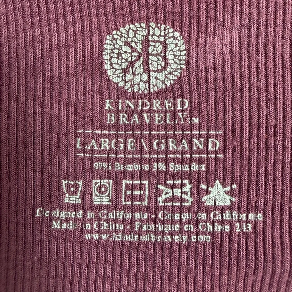 Kindred Bravely Riley Ribbed Bamboo Maternity & Nursing Nightgown Size Large - Picture 10 of 12